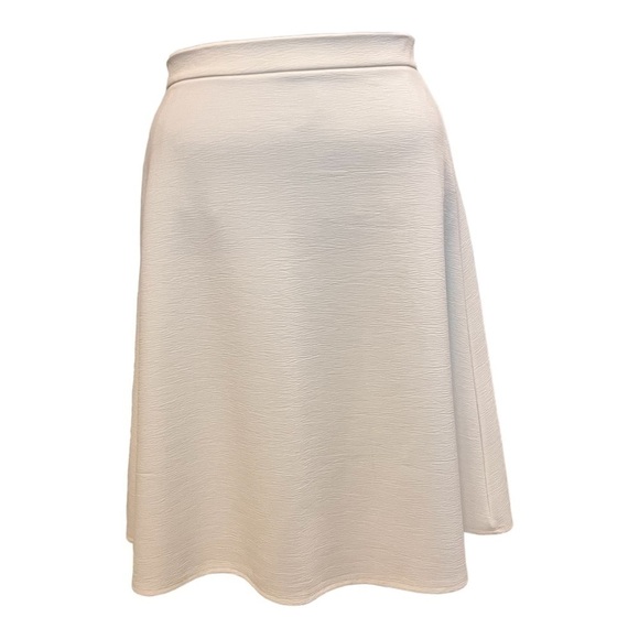 H&M Calf-Length Cream Crinkle Circle Skirt - Picture 4 of 10